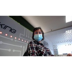 Estantería de Baño con puerta de cristal